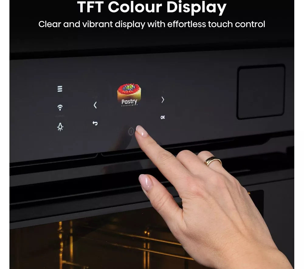 HISENSE Hi8 BlackLine BAS6PH8BUKWF Electric Pyrolytic Steam Smart Oven - Jet Black