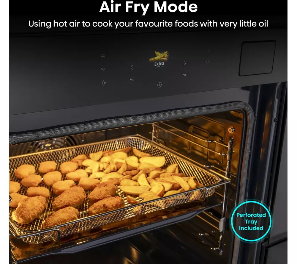 HISENSE Hi8 BlackLine BAS6PH8BUKWF Electric Pyrolytic Steam Smart Oven - Jet Black