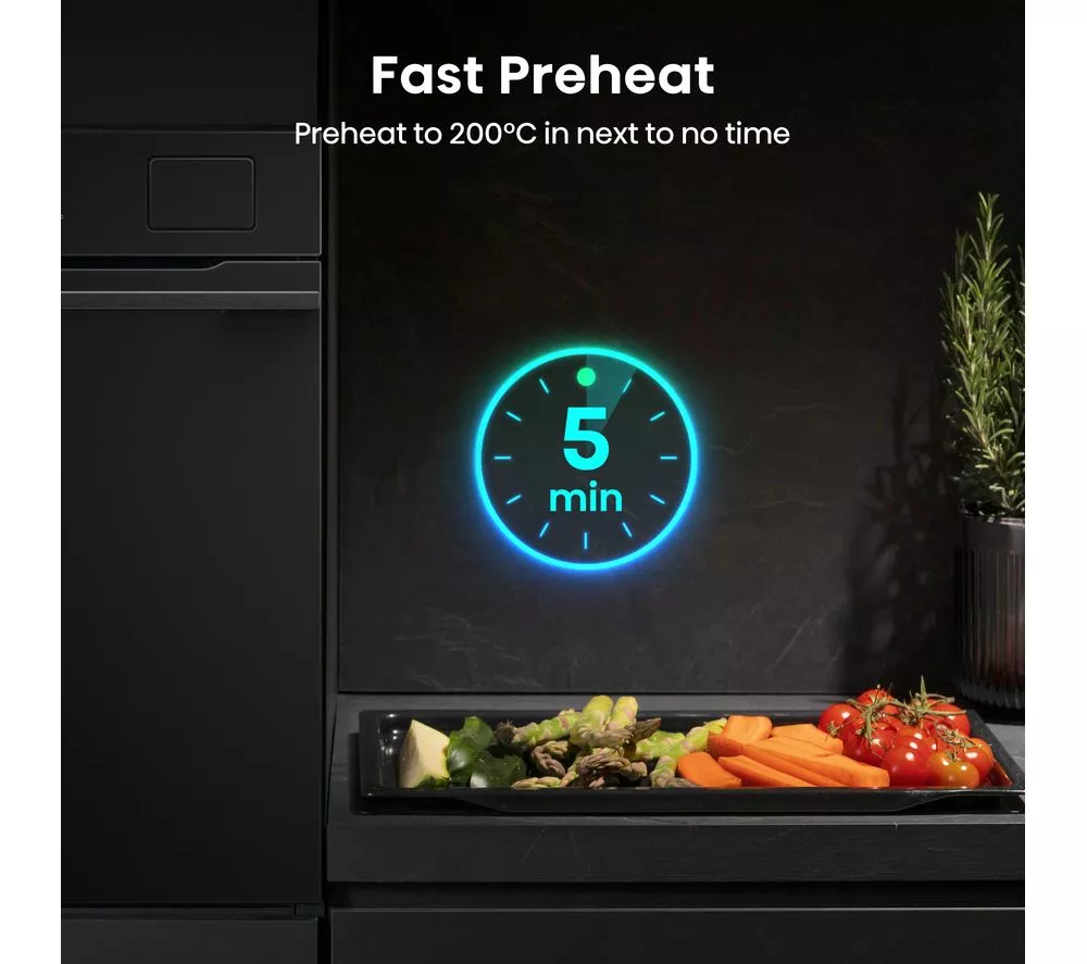HISENSE Hi8 BlackLine BAS6PH8BUKWF Electric Pyrolytic Steam Smart Oven - Jet Black