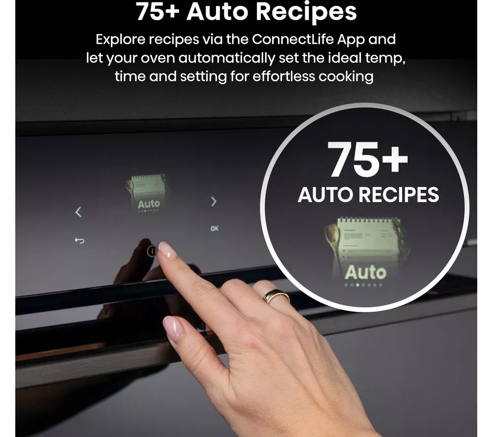HISENSE Hi8 BlackLine BAS6PH8BUKWF Electric Pyrolytic Steam Smart Oven - Jet Black