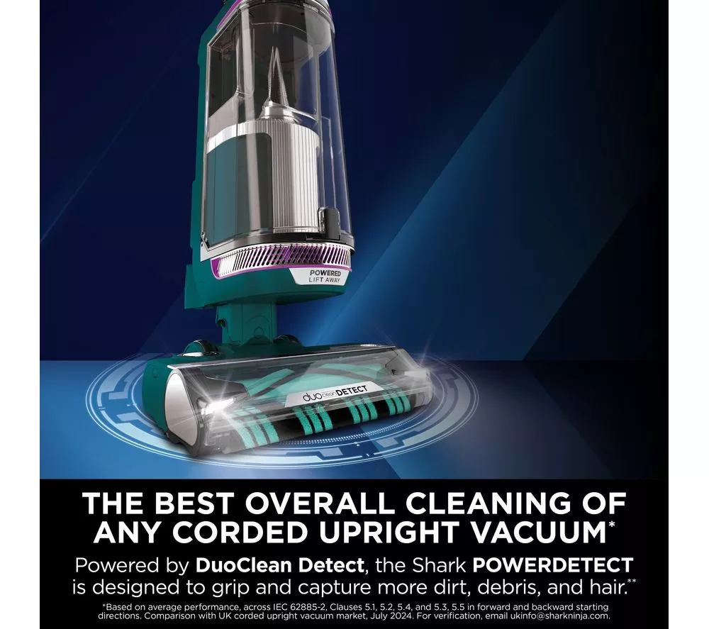 SHARK PowerDetect Powered Lift-Away Pet AZ3900UKT Upright Bagless Vacuum Cleaner - Dark Teal