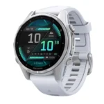 GARMIN fenix 8 AMOLED Smart Watch - Silver & Whitestone, 43 mm