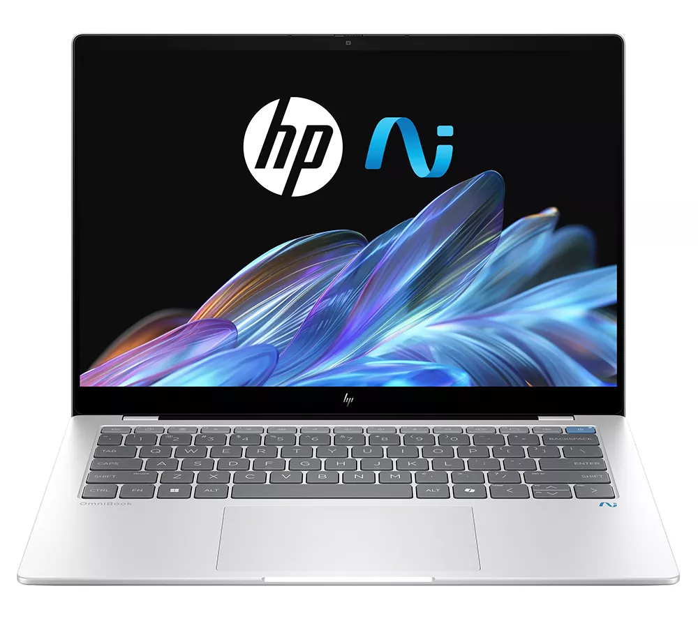 HP OmniBook X 14" Laptop, Copilot+ PC - Snapdragon X Plus, 512 GB SSD, Silver