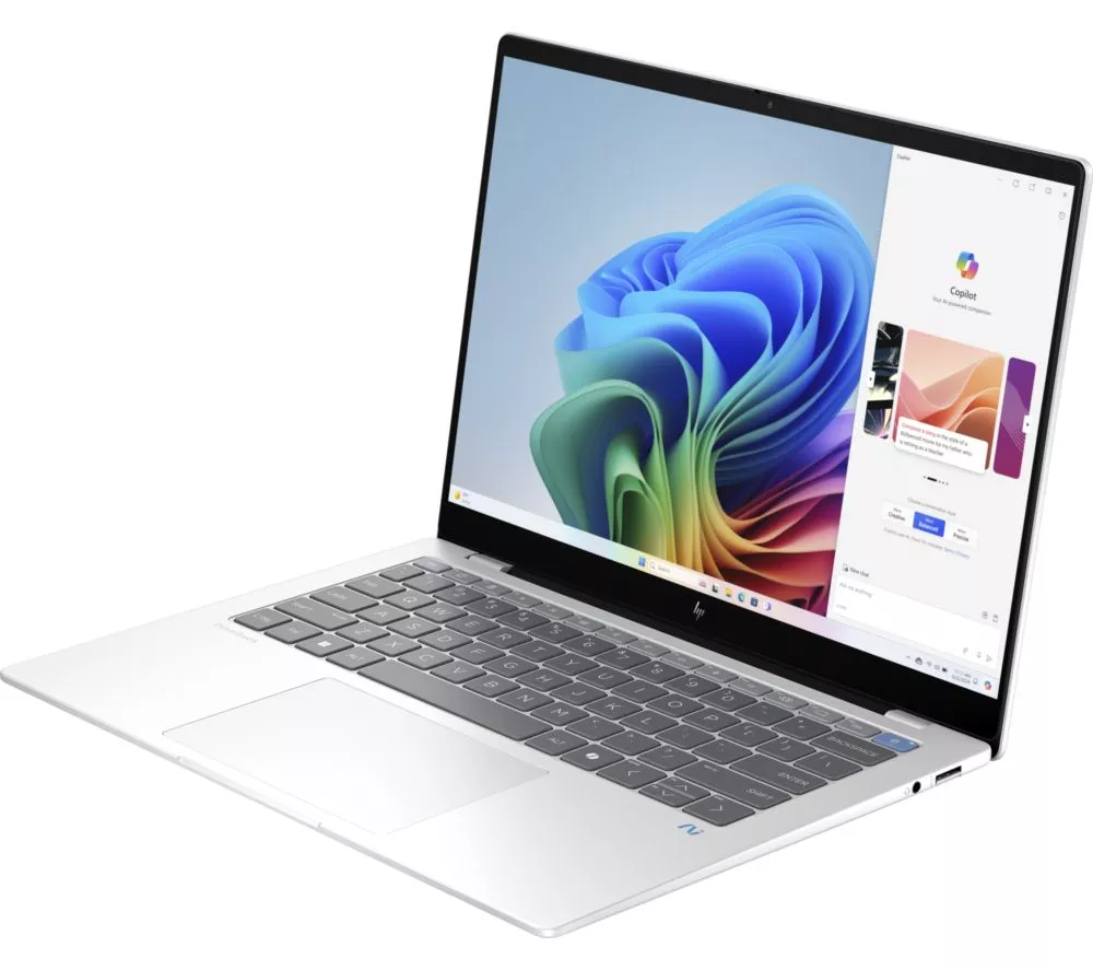 HP OmniBook X 14" Laptop, Copilot+ PC - Snapdragon X Plus, 512 GB SSD, Silver