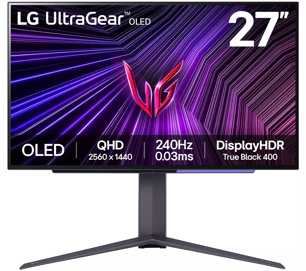 LG UltraGear 27GS95QE-B.AEK Quad HD 27" OLED Gaming Monitor - Grey