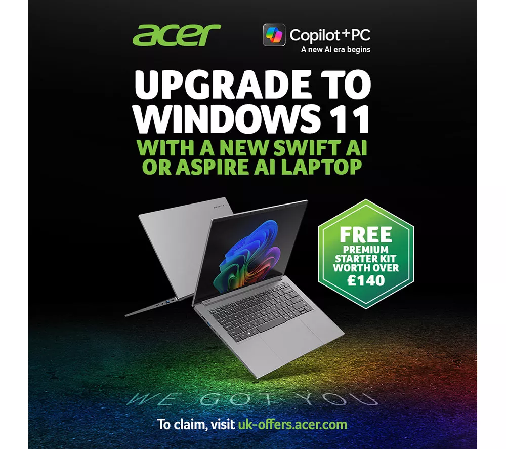 ACER Swift AI 14" Laptop, Copilot+ PC - Intel® Core™ Ultra 7, 1 TB SSD, Blue