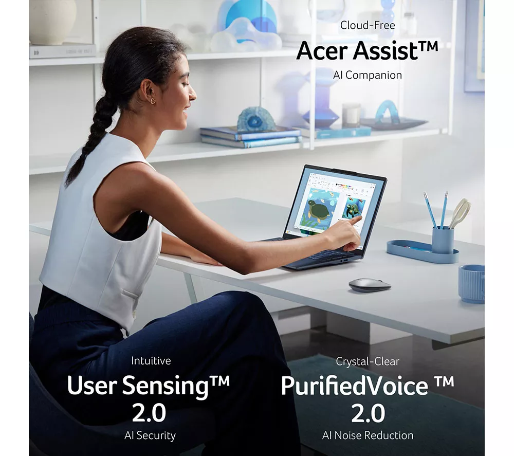 ACER Swift AI 14" Laptop, Copilot+ PC - Intel® Core™ Ultra 7, 1 TB SSD, Blue