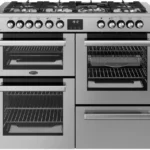 BELLING Cookcentre 110DF Electric Gas Range Cooker - Stainless Steel