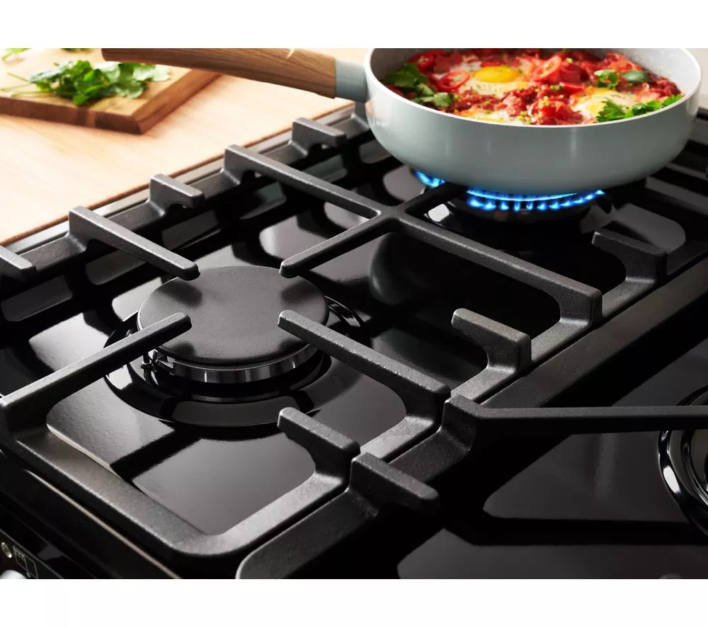 BELLING Cookcentre 100DF Dual Fuel Range Cooker - Stainless Steel & Chrome