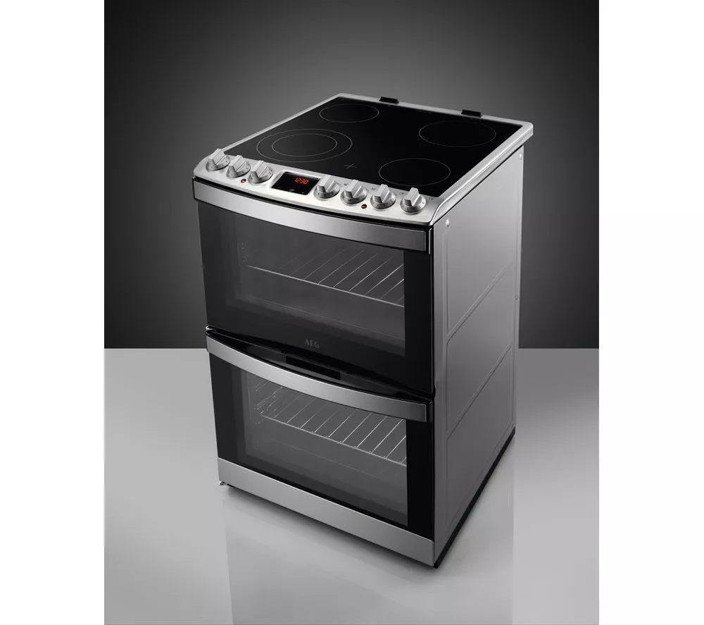 AEG 6000 SteamBake CCS6742ACM 60 cm Electric Ceramic Cooker - Stainless Steel