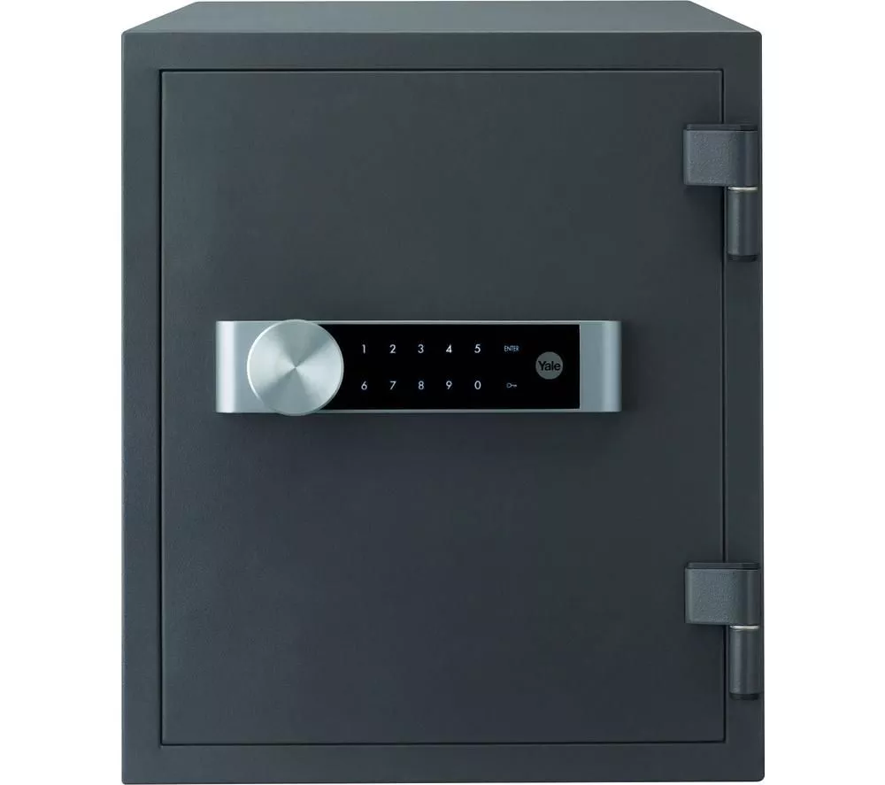 YALE Fire Safe Electronic Storage Locker - Large, Grey