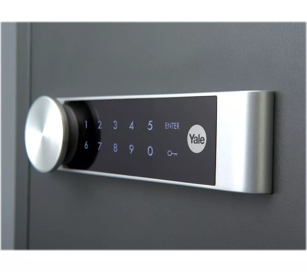 YALE Fire Safe Electronic Storage Locker - Large, Grey