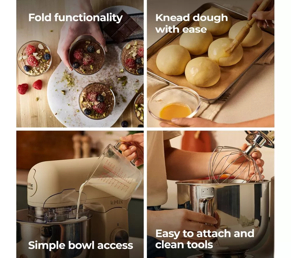 KENWOOD kMix KMX751ACR Stand Mixer - Cream