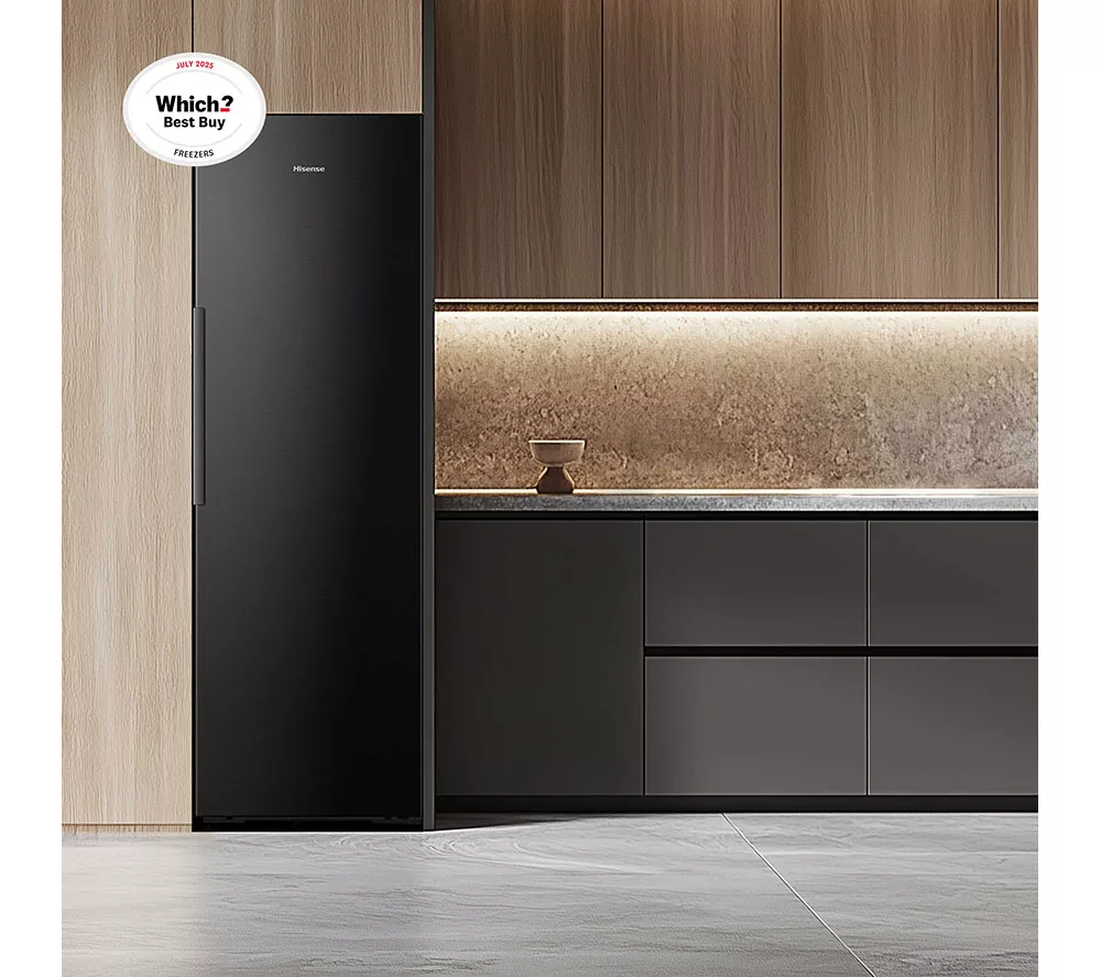 HISENSE KitchenFit FT5K310GSFC Tall Freezer - Black