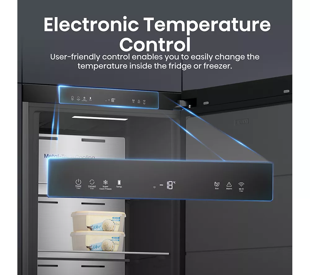 HISENSE KitchenFit FT5K310GSFC Tall Freezer - Black
