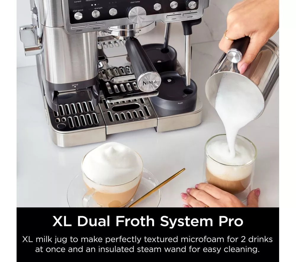 NINJA Luxe Cafe Pro Series ES701UK Bean to Cup Coffee Machine - Silver & Stainless Steel