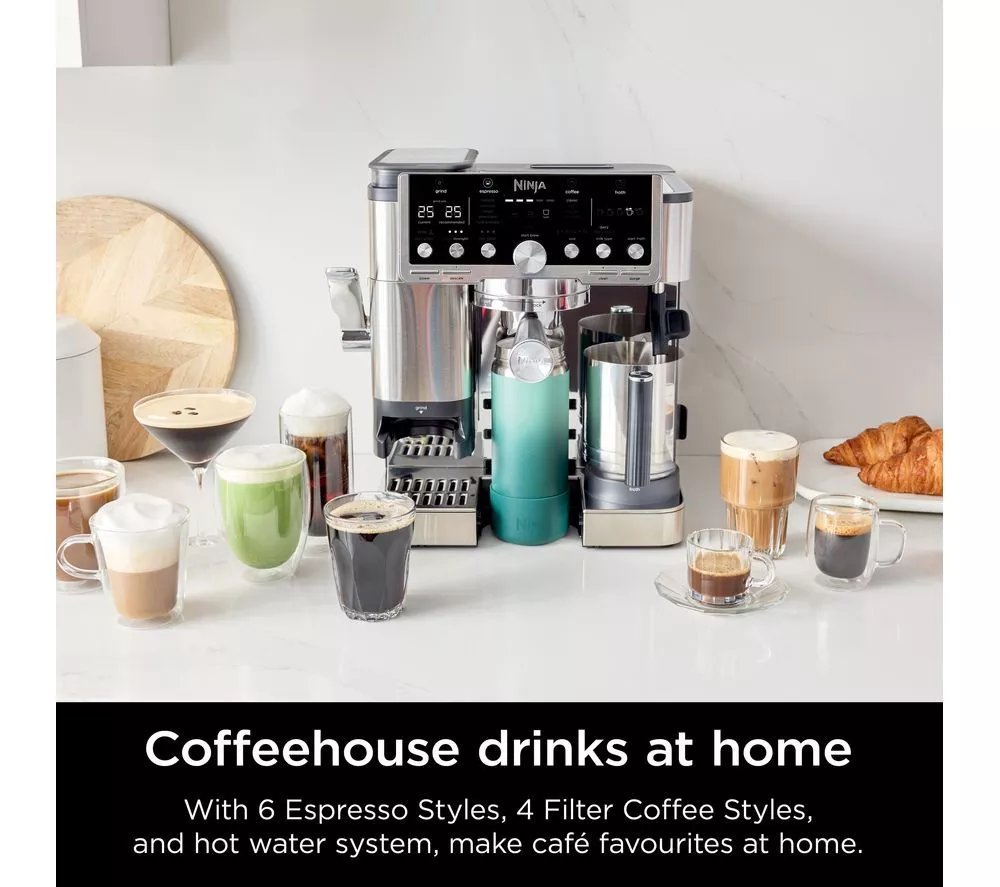 NINJA Luxe Cafe Pro Series ES701UK Bean to Cup Coffee Machine - Silver & Stainless Steel