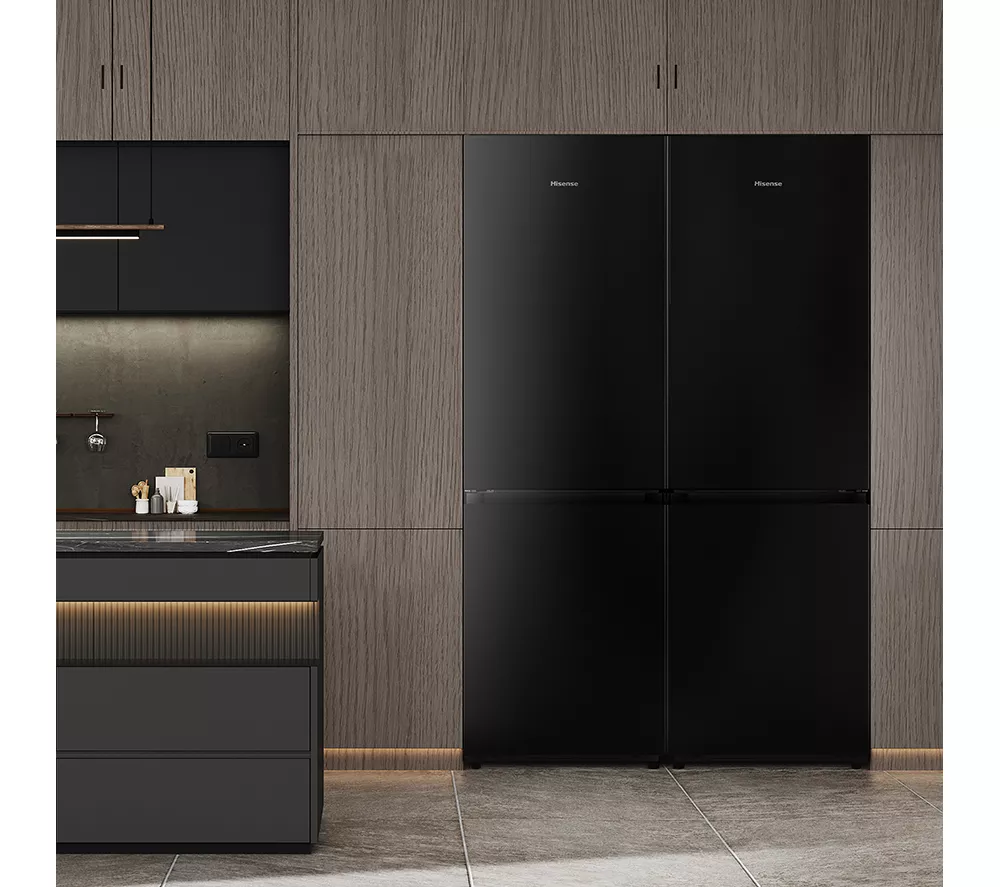 HISENSE KitchenFit RB5K330GSFC Smart 60/40 Fridge Freezer - Black