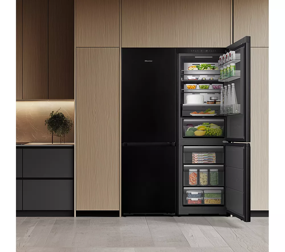HISENSE KitchenFit RB5K330GSFC Smart 60/40 Fridge Freezer - Black