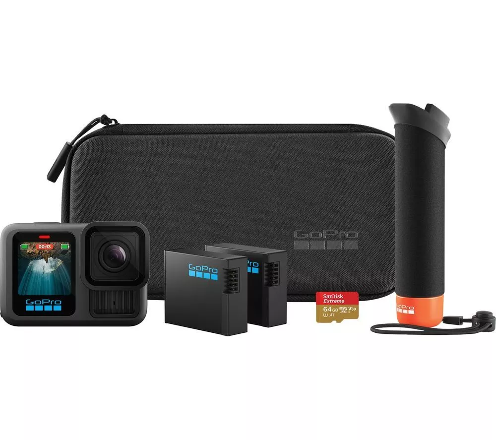 GOPRO HERO13 Black 5.3K Action Camera & Accessories Bundle