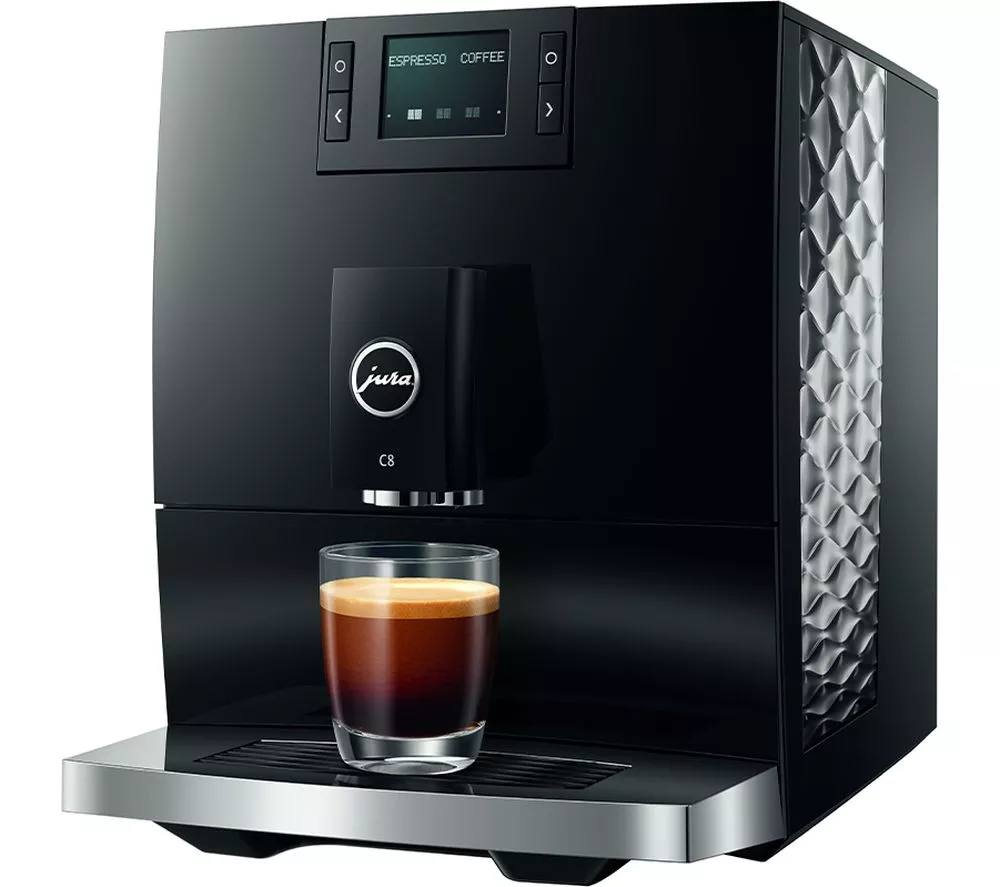 JURA C8 Smart Bean to Cup Coffee Machine - Piano Black
