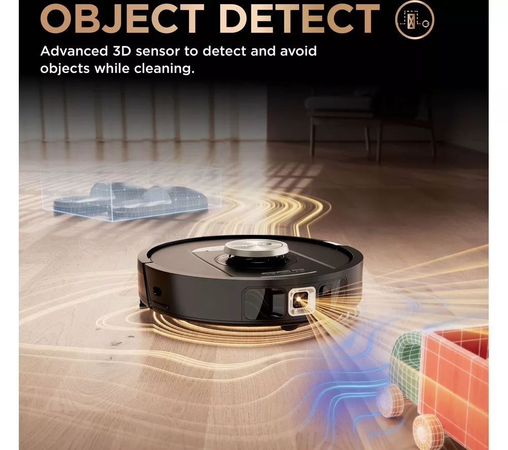 SHARK PowerDetect NeverTouch Pro RV2800ZEUK 2-in-1 Robot Vacuum Cleaner - Black