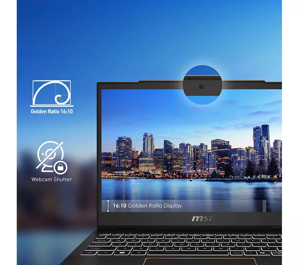 MSI Summit 13 AI+ Studio 13.3" 2 in 1 Laptop, Copilot+ PC - Intel® Core™ Ultra 7, 1 TB SSD, Black