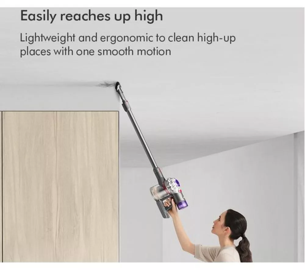 DYSON V8 Advanced Cordless Vacuum Cleaner - Silver Nickel