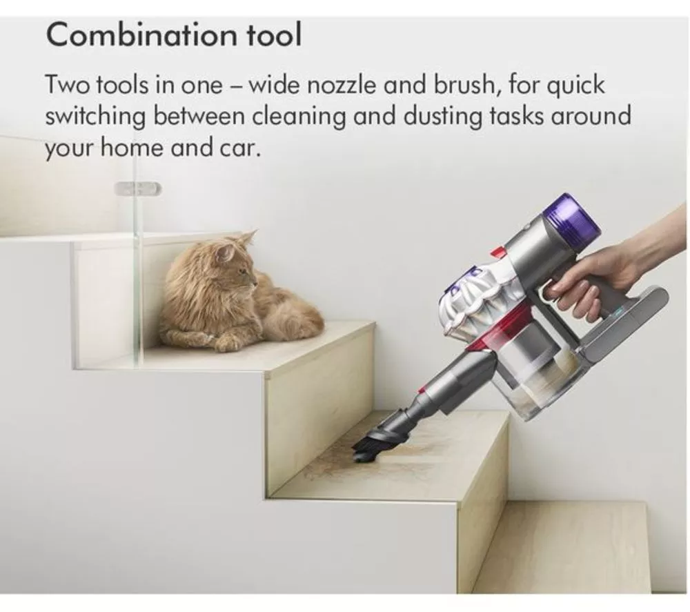 DYSON V8 Advanced Cordless Vacuum Cleaner - Silver Nickel