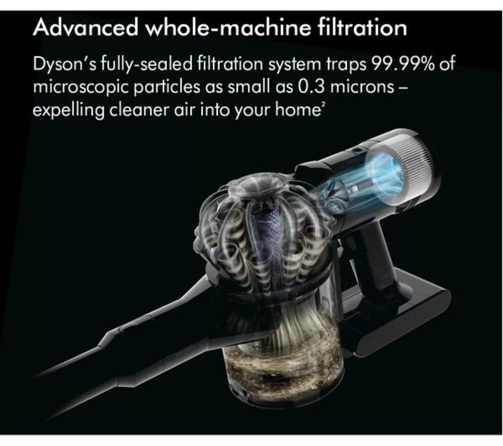 DYSON V8 Advanced Cordless Vacuum Cleaner - Silver Nickel