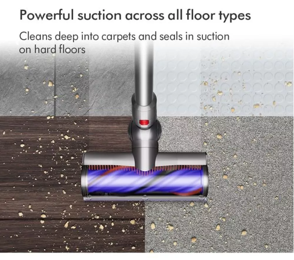 DYSON V8 Advanced Cordless Vacuum Cleaner - Silver Nickel