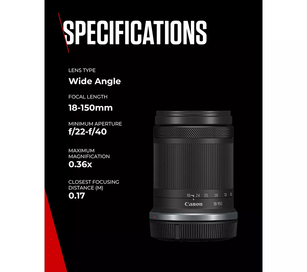 CANON RF-S 18-150 mm f/3.5-6.3 IS STM Zoom Lens