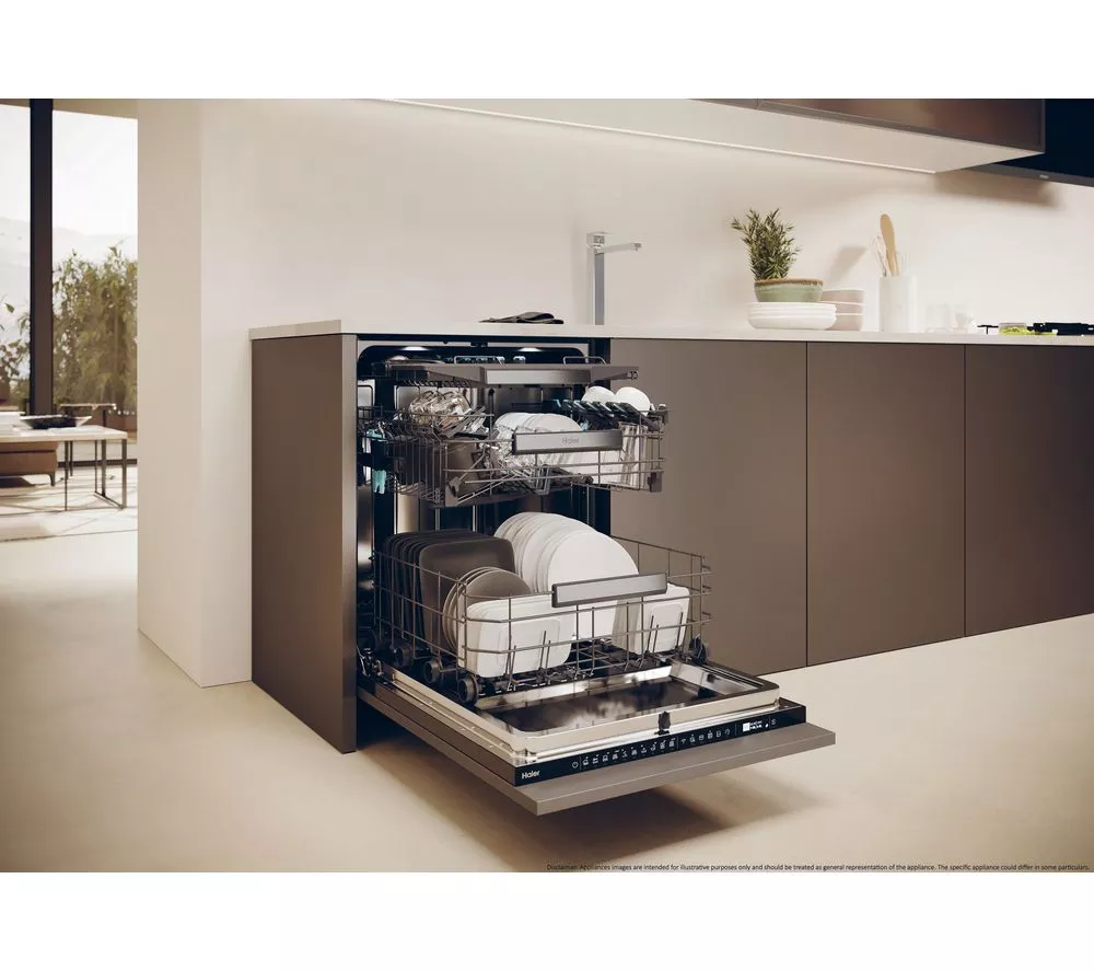 HAIER XS 4A4M4PB-80 Full-size Fully Integrated WiFi-enabled Dishwasher