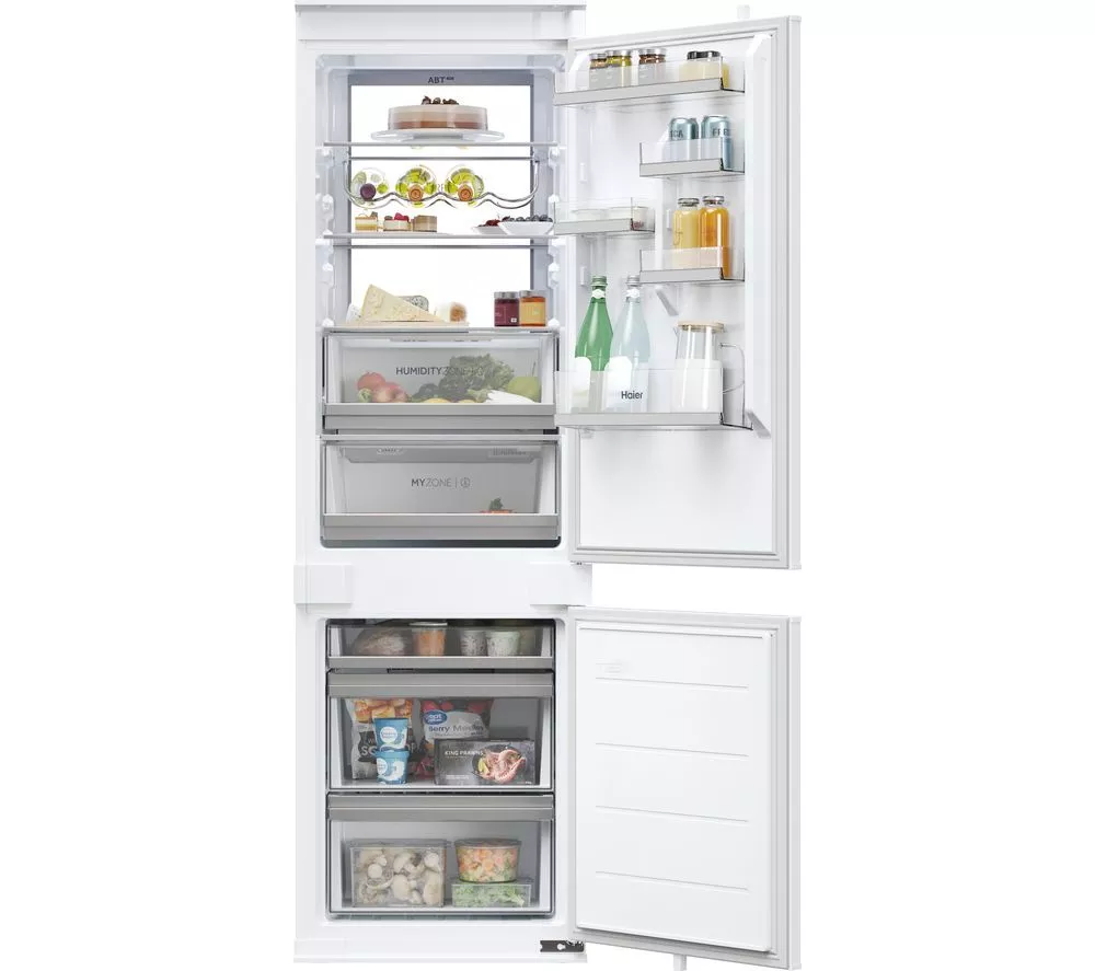 HAIER HBW7518CTK Integrated Smart 70/30 Fridge Freezer - Sliding Hinge