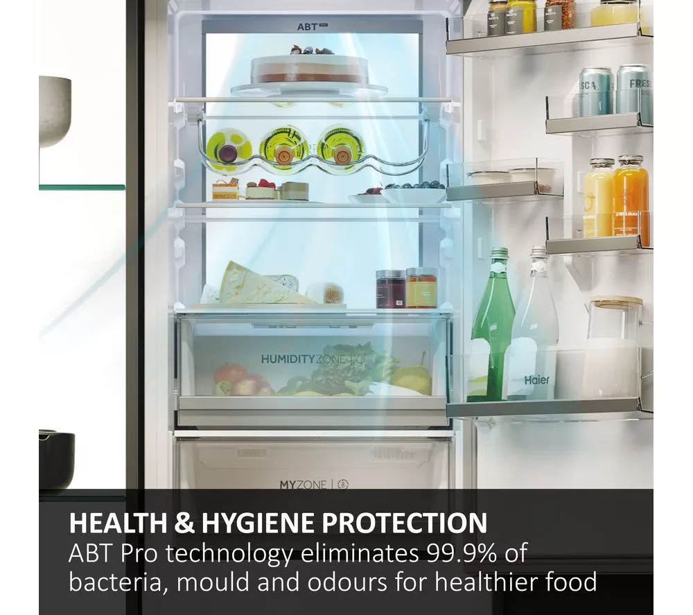 HAIER HBW7518CTK Integrated Smart 70/30 Fridge Freezer - Sliding Hinge