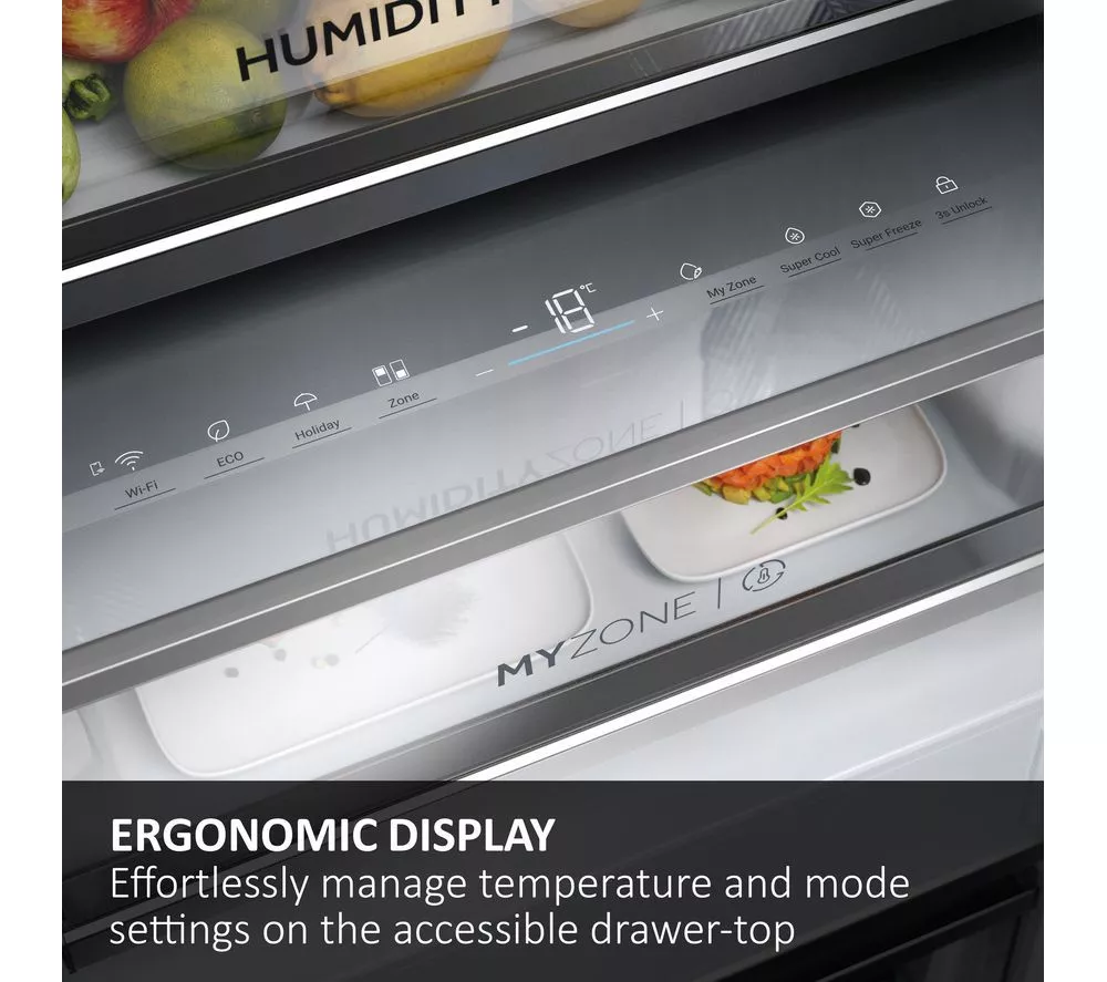 HAIER HBW7518CTK Integrated Smart 70/30 Fridge Freezer - Sliding Hinge