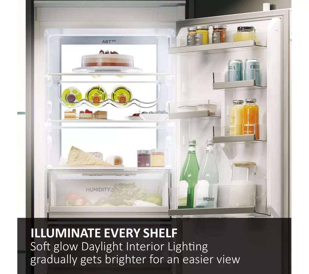 HAIER HBW7518CTK Integrated Smart 70/30 Fridge Freezer - Sliding Hinge