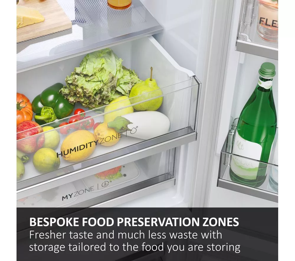 HAIER HBW7518CTK Integrated Smart 70/30 Fridge Freezer - Sliding Hinge