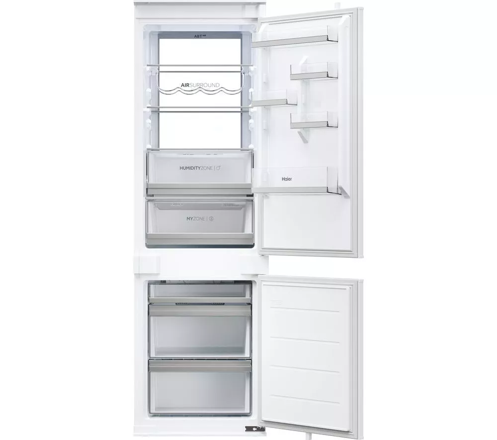 HAIER HBW7518CTK Integrated Smart 70/30 Fridge Freezer - Sliding Hinge