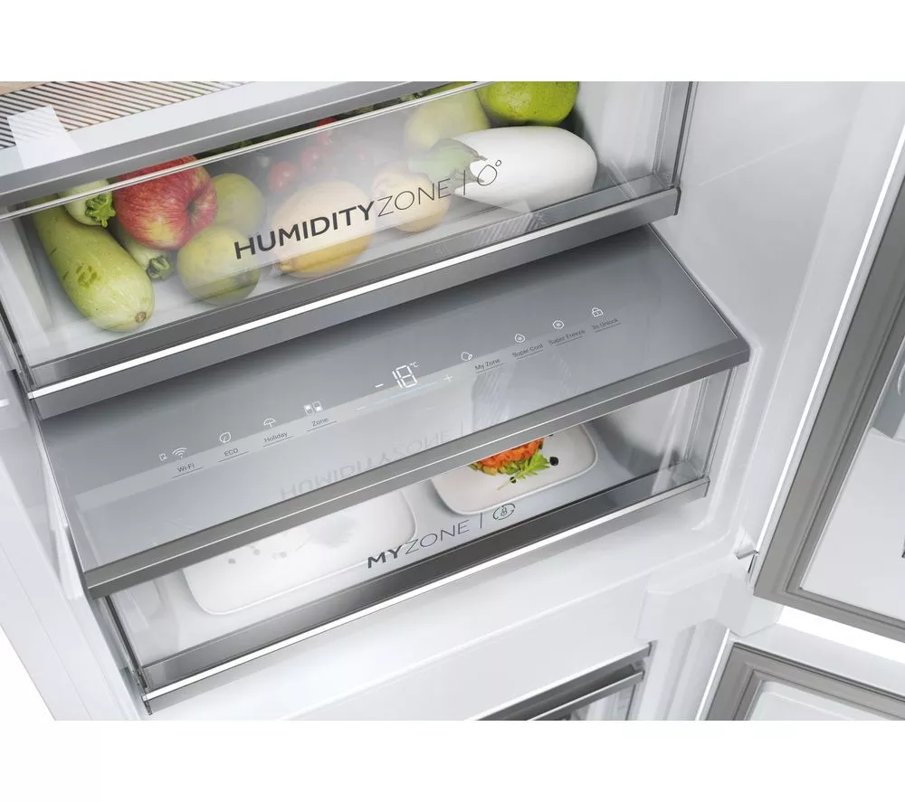 HAIER HBW7518CTK Integrated Smart 70/30 Fridge Freezer - Sliding Hinge