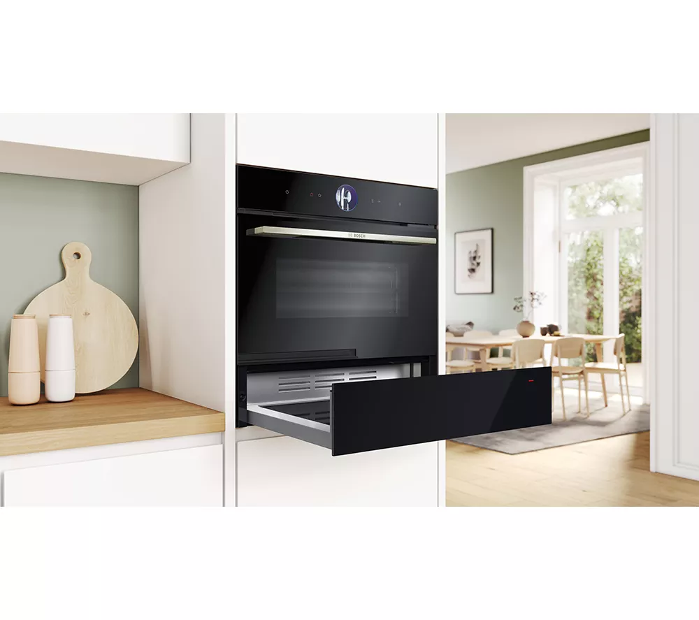 BOSCH Series 8 BIC7101B1B Warming Drawer - Black