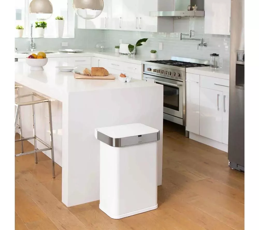 SIMPLEHUMAN ST2033 58-litre Rectangular Bin - White