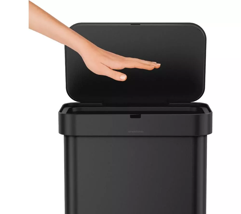 SIMPLEHUMAN ST2042 58-litre Rectangular Bin - Matte Black