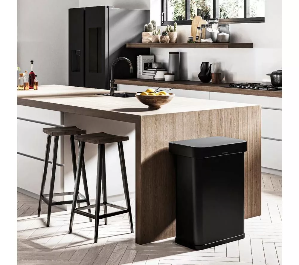 SIMPLEHUMAN ST2042 58-litre Rectangular Bin - Matte Black