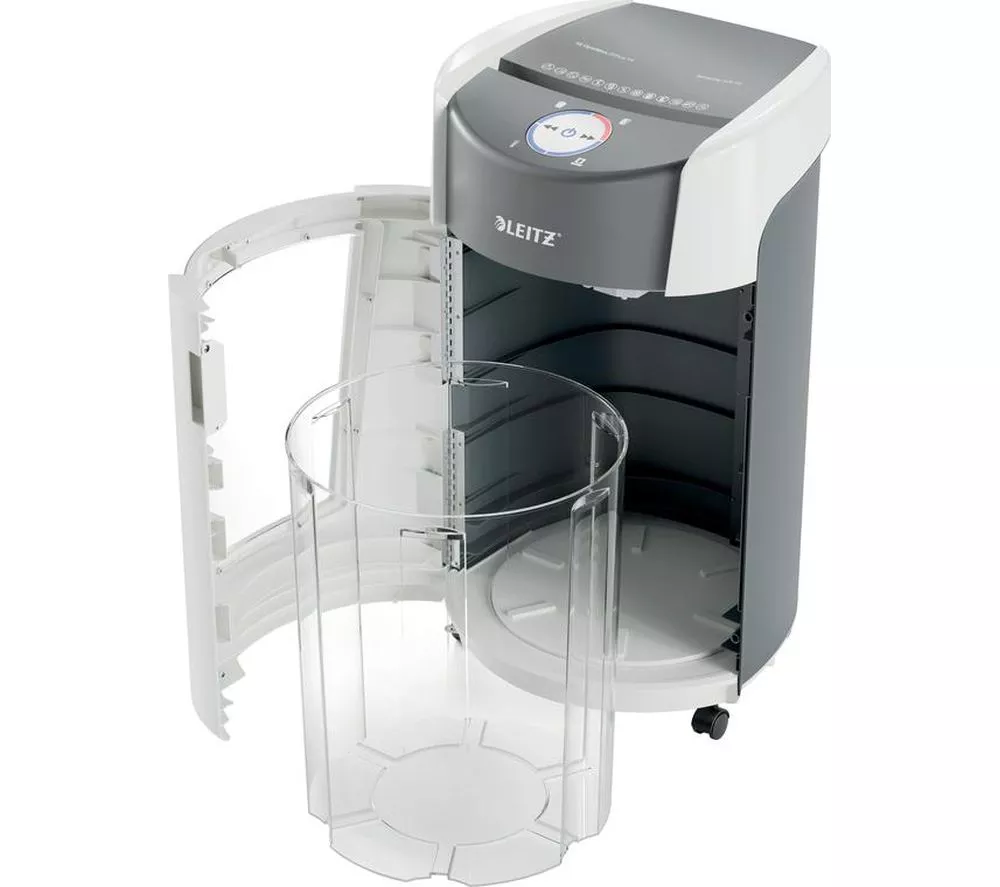 LEITZ IQ OptiMax Office P5 Micro Cut Paper Shredder