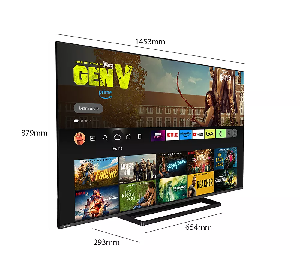 TOSHIBA Fire TV 65UF3F53DB 65" Smart 4K Ultra HD HDR LED TV with Amazon Alexa