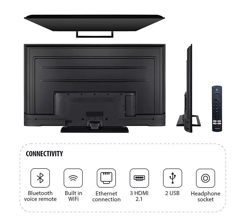 TOSHIBA Fire TV 65UF3F53DB 65" Smart 4K Ultra HD HDR LED TV with Amazon Alexa