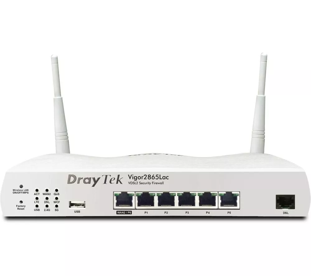 DRAYTEK Vigor 2865Lac VDSL WiFi Modem Router - AC1300, Dual-band