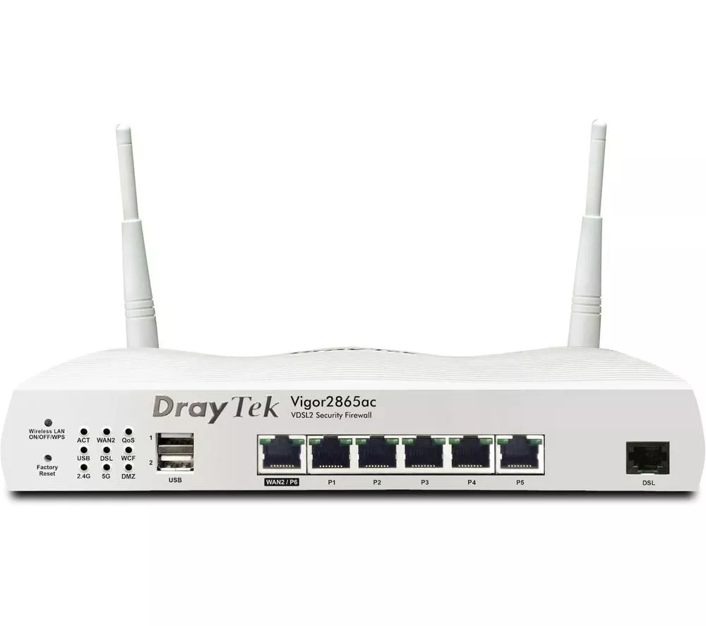 DRAYTEK Vigor 2865Lax 5G WiFi Modem Router - AX 3000, Dual-band