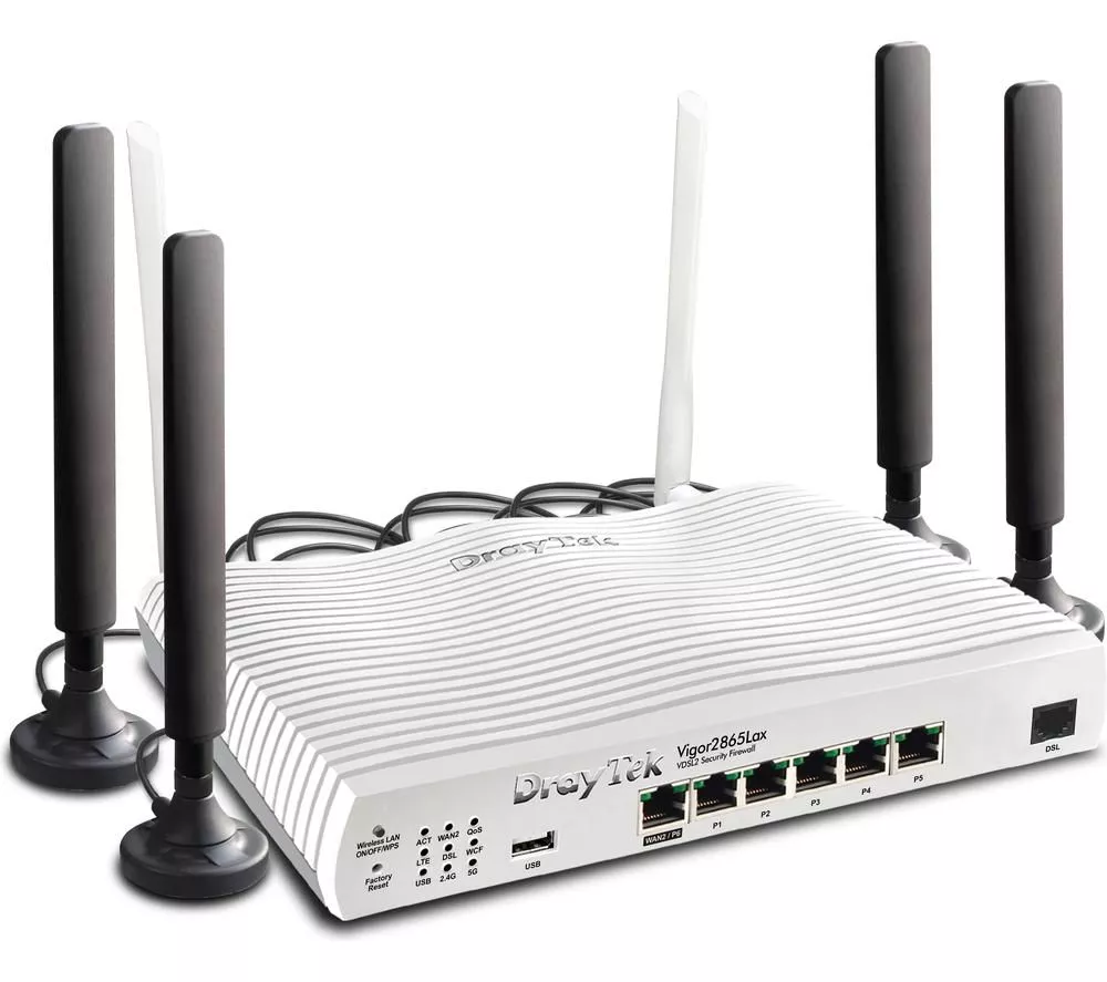 DRAYTEK Vigor 2865Lax 5G WiFi Modem Router - AX 3000, Dual-band